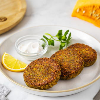 Котлеты из тыквы и чечевицы