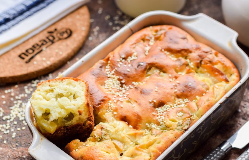 1. Этап. Пирог с яблоками и щавелем: Приятного аппетита!