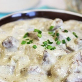 Печень индейки со сметаной