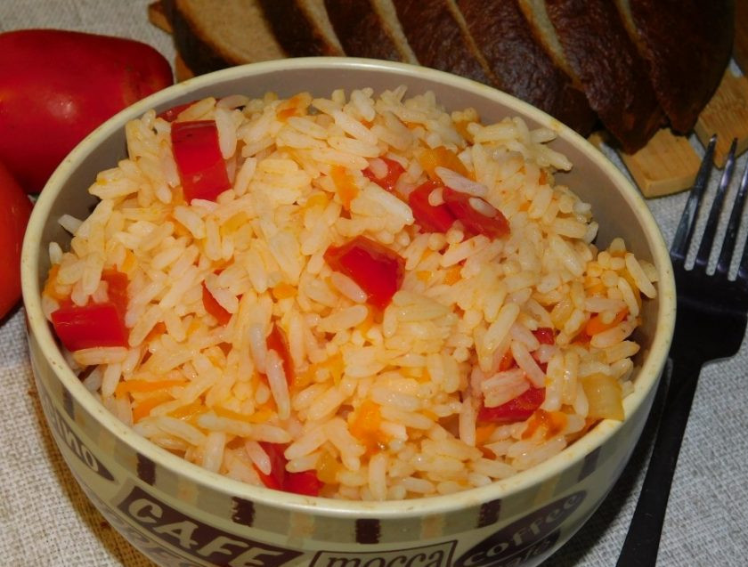 1. Этап. Рис с томатами на гарнир: Приятного аппетита!