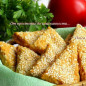 Сырное печенье с паприкой и кунжутом