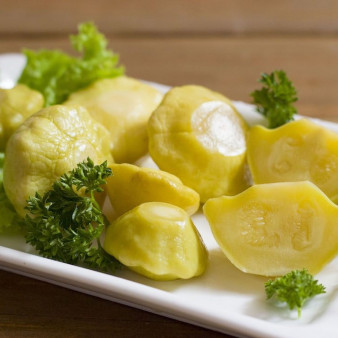 Патиссоны, маринованные без стерилизации