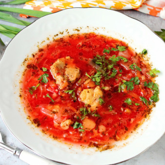 Борщ без воды