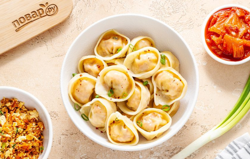 1. Этап. Пельмени с тофу и кимчи: Пельмени с тофу и кимчи готовы, приятного вам аппетита!