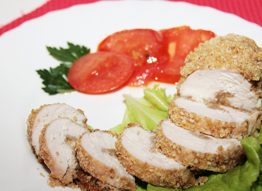 1. Этап. Куриные грудки в арахисе: Приятного аппетита!