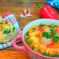 Пампушки с сыром, чесноком и зеленью