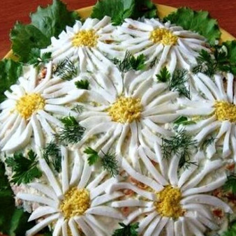 Салат Ромашка