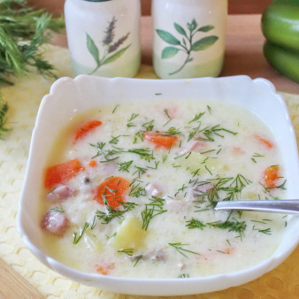 Суп с бужениной