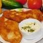 Куриный шницель с соусом