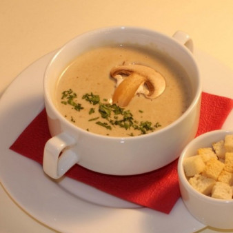 Сырный суп с шампиньонами
