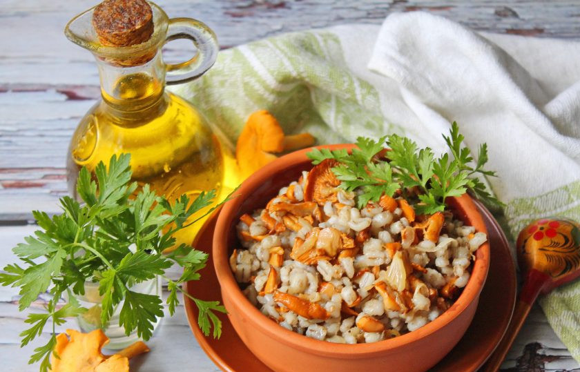 1. Этап. Перловка с лисичками: Приятного аппетита!