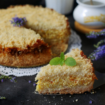 Творожный пирог с апельсинами