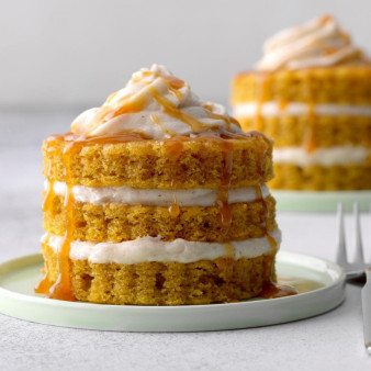 Miniature Pumpkin Cake Towers