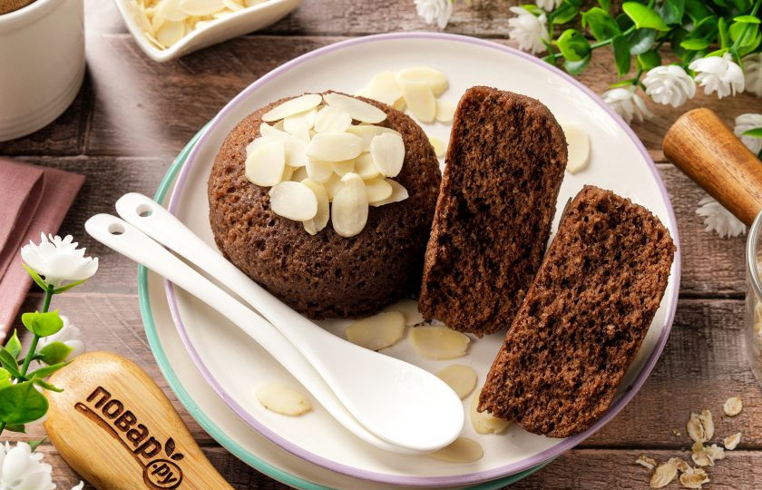 1. Этап. Овсяные кексы без муки в микроволновке: Достаньте готовые кексы, аккуратно перевернув кружку и по желанию украсьте по вкусу. Приятного аппетита!