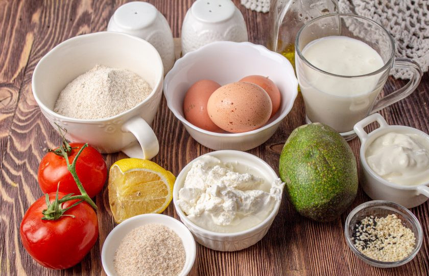 1. Этап. ПП бургер: Подготовьте все необходимые ингредиенты для приготовления полезных бургеров.