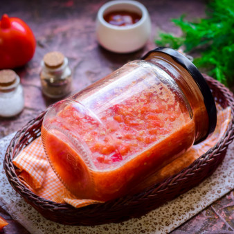 Заправка для борща из помидоров на зиму