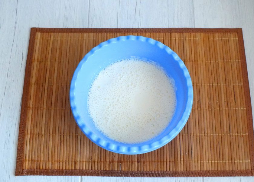 1. Этап. Лапшевник из блинов: Тесто готово.