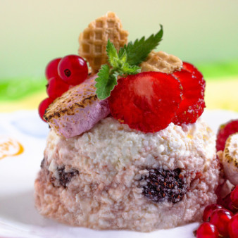 Творожный десерт с маршмеллоу