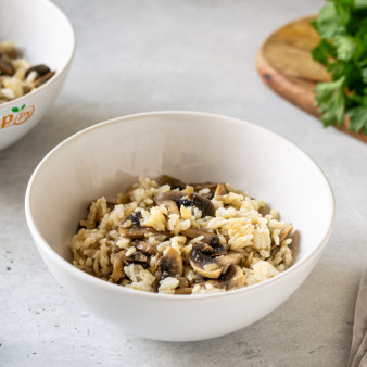 Рисовая каша с грибами