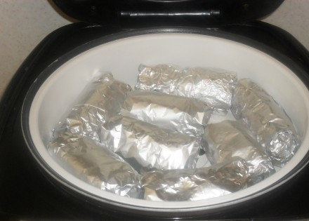 1. Этап. Рулетики из индейки в мультиварке: Теперь 