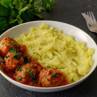 Вегетарианские тефтели из чечевицы с рисом