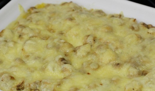 1. Этап. Полента с грибами и сыром: Запеканка готова.