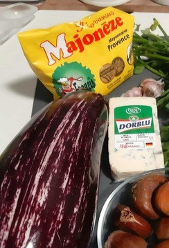 1. Этап. Салат Баклажано-каштановый дракон: Это то, что нам пригодится