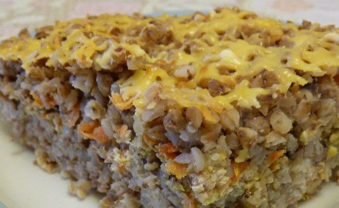 1. Этап. Запеканка из гречки с фаршем: Готово!