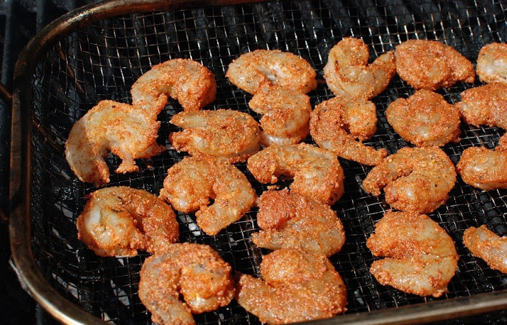 1. Этап. Паста с жареными креветками и лимонно-чесночным маслом: Ставим на очень горячий гриль.