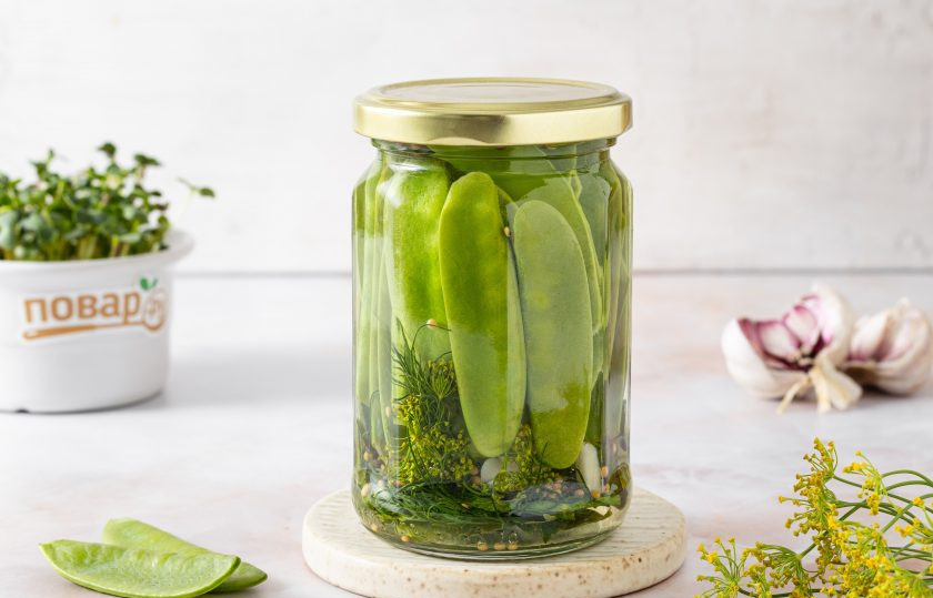 1. Этап. Маринованный зеленый горошек: Маринованный зеленый горошек готов, приятного аппетита!