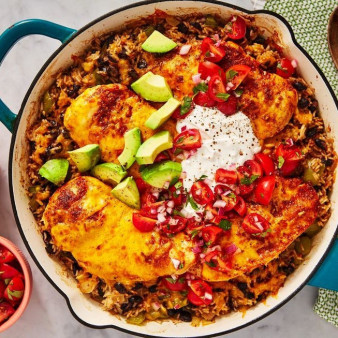 Chicken Burrito Bowl Skillet