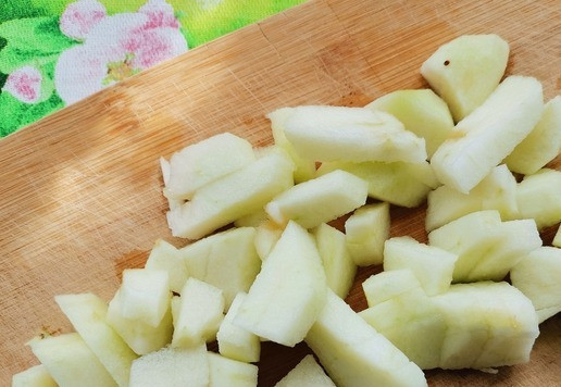 1. Этап. Зеленый смузи: и яблоко.