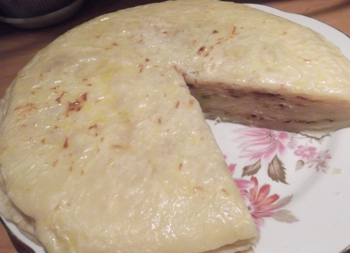 1. Этап. Хычин с домашним сыром: Приятного аппетита!