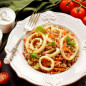 Гречка с кальмарами