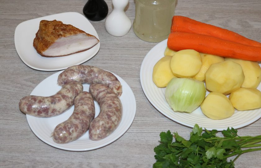 1. Этап. Коддл: Подготовьте все ингредиенты.