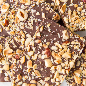 Chocolate and Hazelnut Matzo Toffee