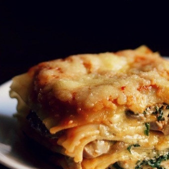 Грибная лазанья