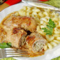 Мясные рулетики с луком