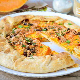 Пирог с тыквой открытый