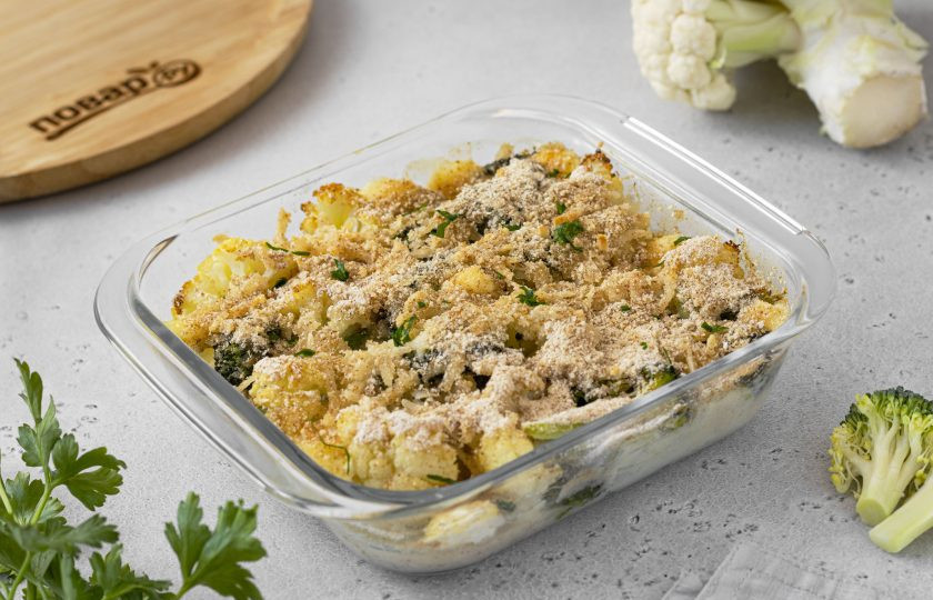 1. Этап. Запеканка из брокколи и цветной капусты: Запеканка из брокколи и цветной капусты готова, приятного вам аппетита!