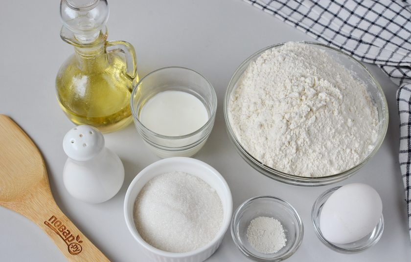 1. Этап. Песочное тесто без масла: Подготовьте все ингредиенты. Приступим!