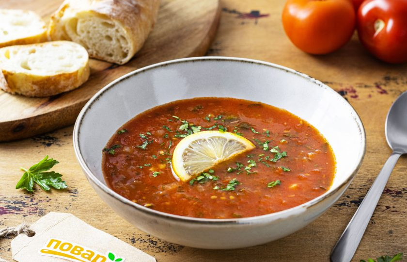 1. Этап. Магрибский суп: Перед подачей добавьте в каждую тарелку супа по 1 ст.л. лимонного сока и мелко порубленную свежую зелень. Магрибский суп готов, приятного вам аппетита!