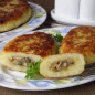 Зразы картофельные с грибами