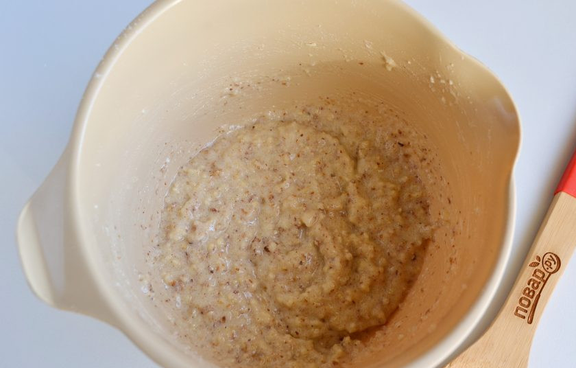 1. Этап. Ореховые пирожные: 9. Начинка ореховая готова.