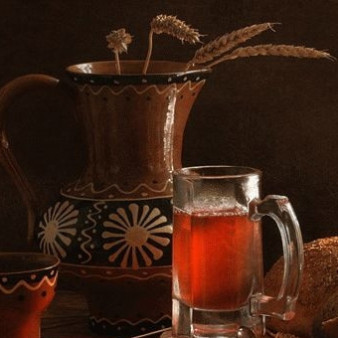 Квас из ржаного хлеба