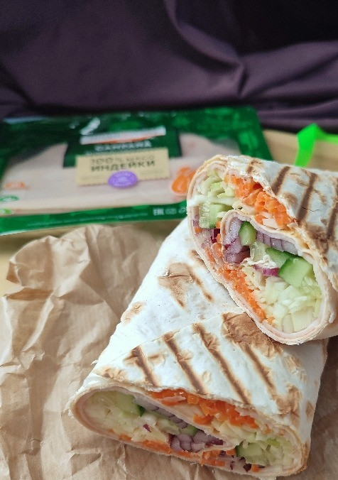 1. Этап. Рулет с ветчиной: ❤