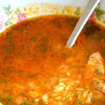 Простой суп Харчо