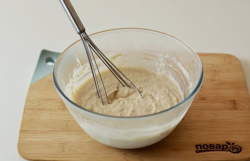 1. Этап. Вегетарианское мороженое: Получившуюся смесь уберите в морозилку на 1 час.