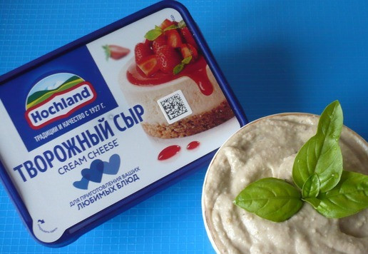 1. Этап. Паштет из баклажанов с творожным сыром: Паштет из баклажан с творожным сыром готов.