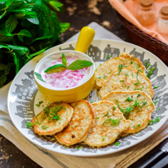 Оладьи из овсяных хлопьев